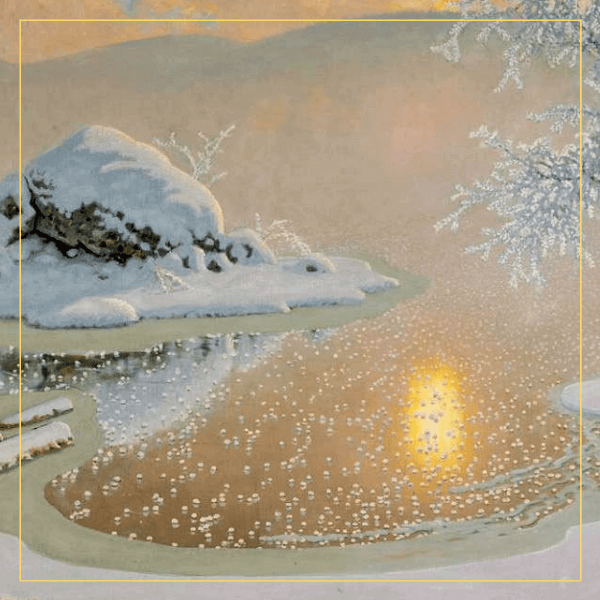 Scandinavian painting lights up the northern light